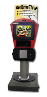 Fast food self service kiosk Fast food self service kiosk
